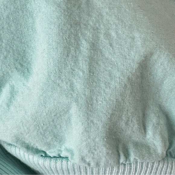 Vintage 90s Teal Graphic Pullover Las Vegas Travel Patch Collared Large - Picture 12 of 14